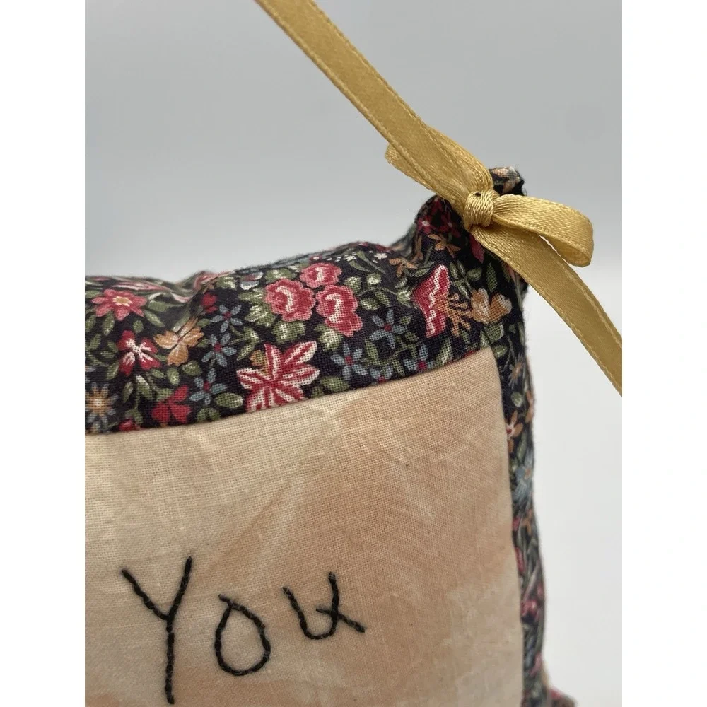 Hand-stitched Door Hanger Pillow Pincushion Did You Think To Pray Cottagecore